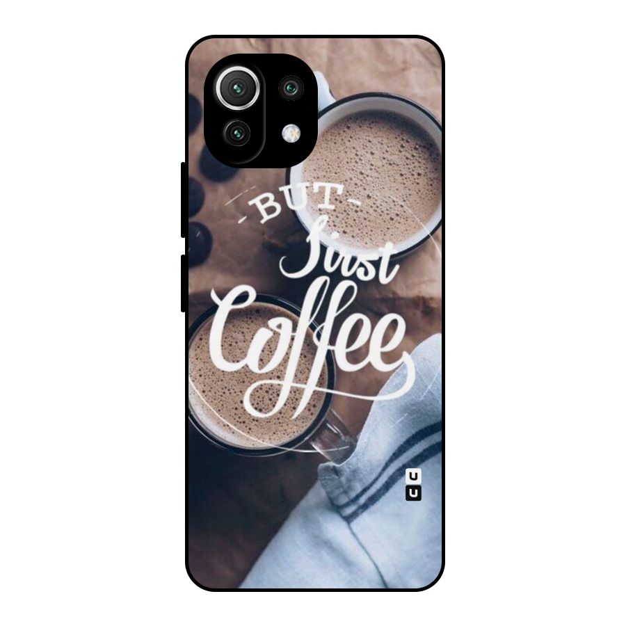 Just Coffee Metal Back Case for Mi 11 Lite NE 5G