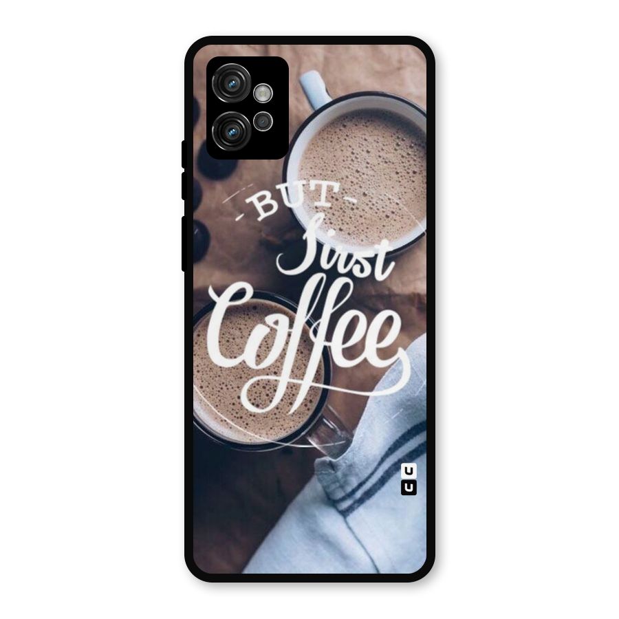 Just Coffee Metal Back Case for Moto G32