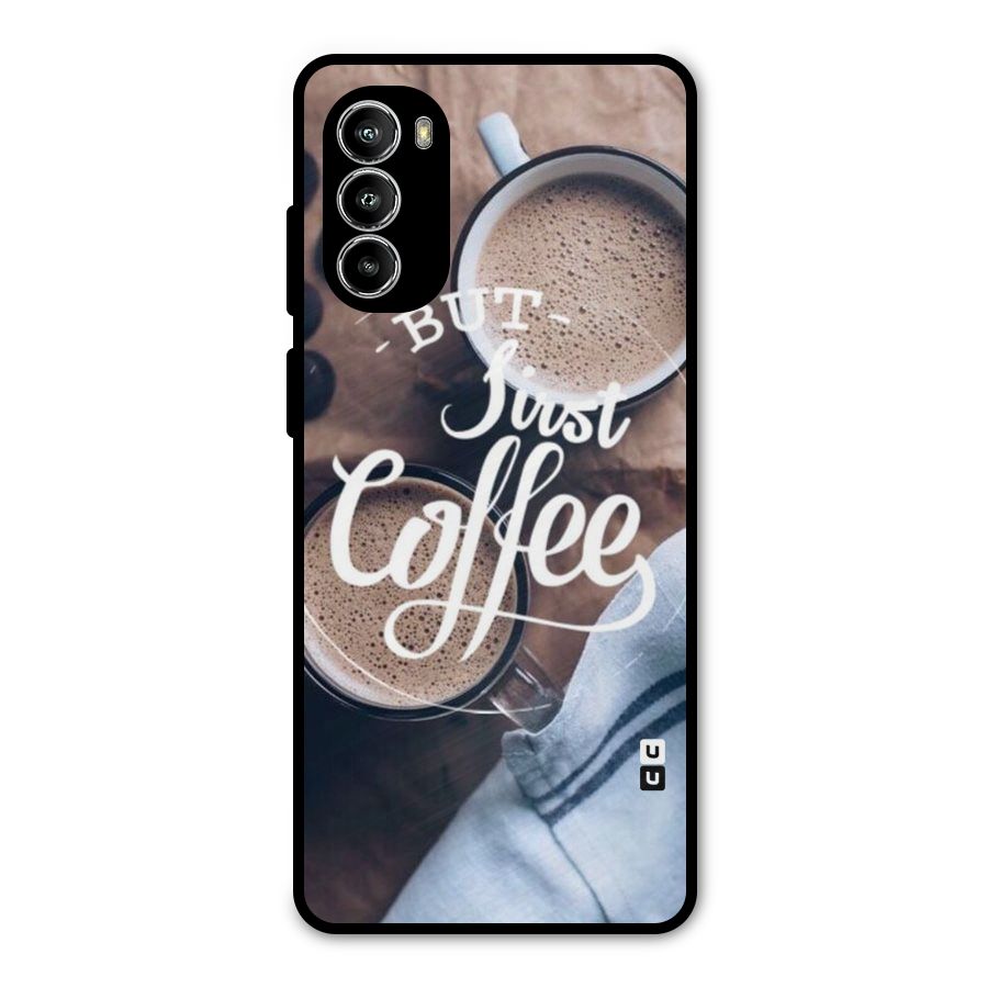 Just Coffee Metal Back Case for Moto G52