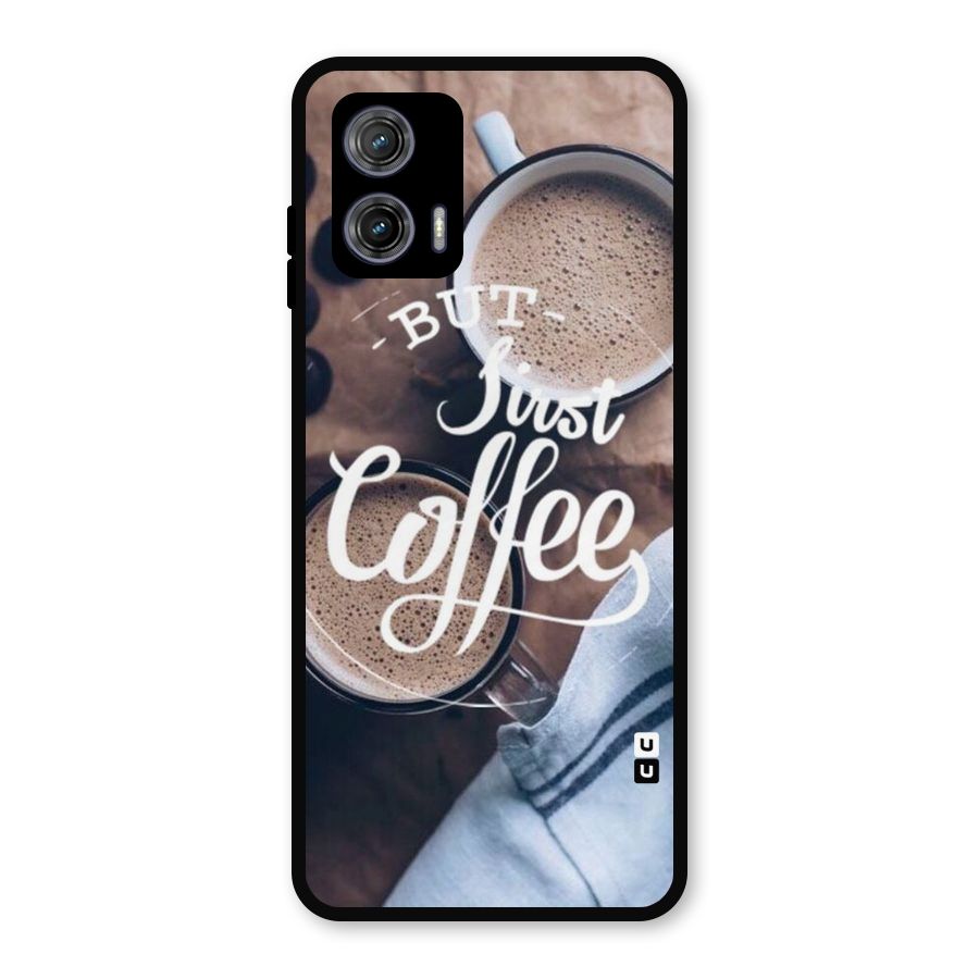 Just Coffee Metal Back Case for Moto G73