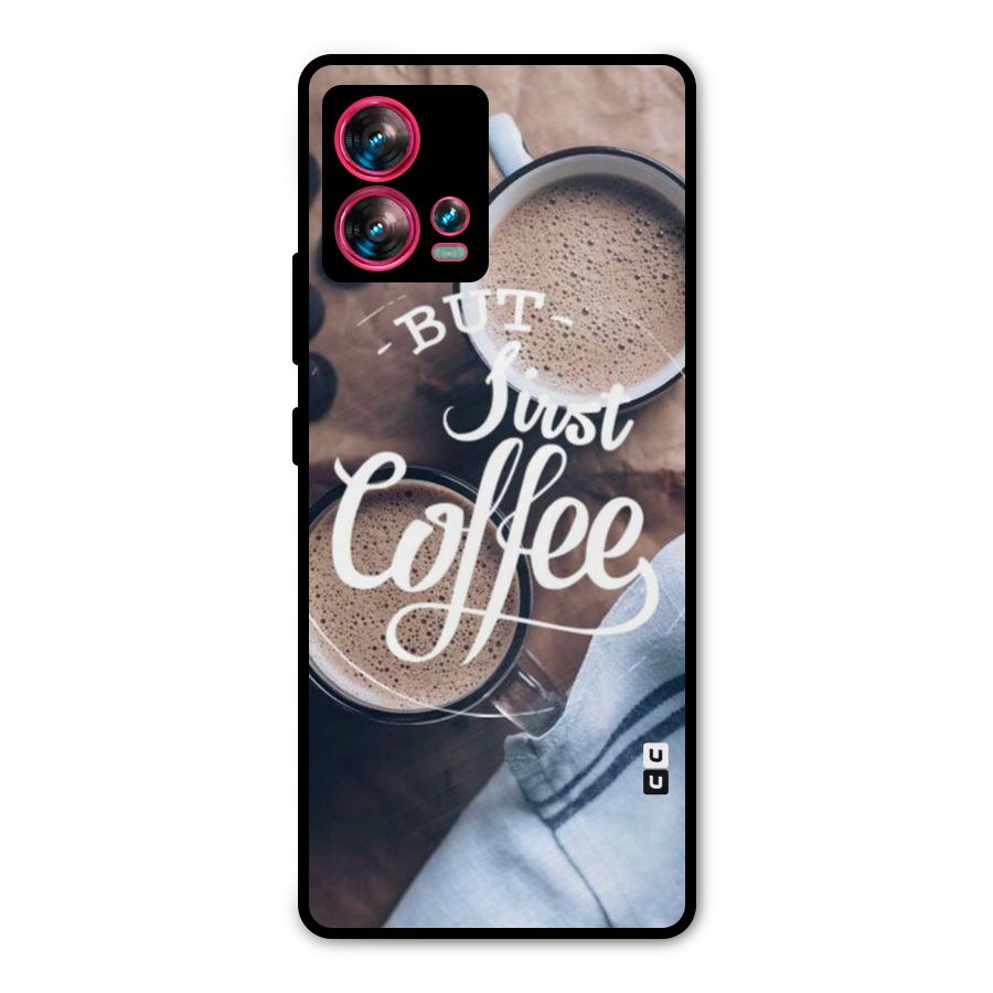 Just Coffee Metal Back Case for Motorola Edge 30 Fusion