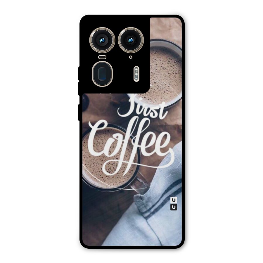 Just Coffee Metal Back Case for Motorola Edge 50 Ultra