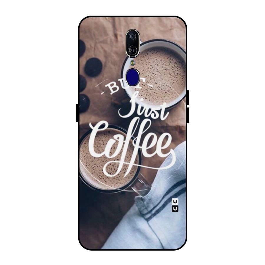 Just Coffee Metal Back Case for Oppo F11