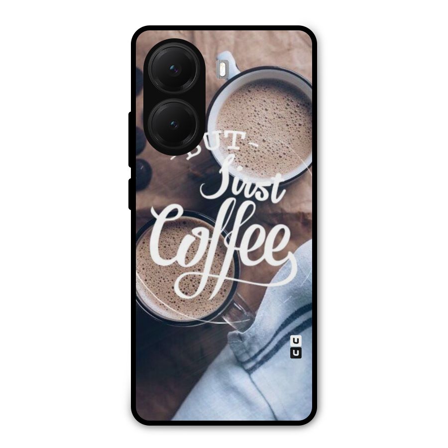Just Coffee Metal Back Case for Poco X7 Pro