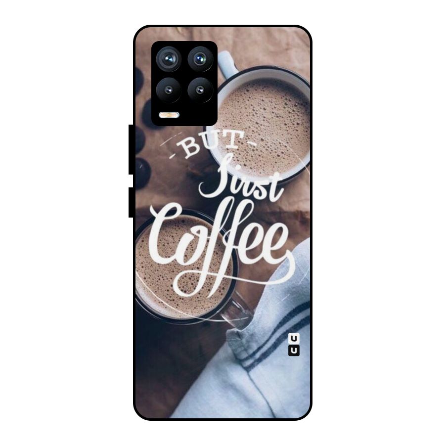 Just Coffee Metal Back Case for Realme 8 Pro