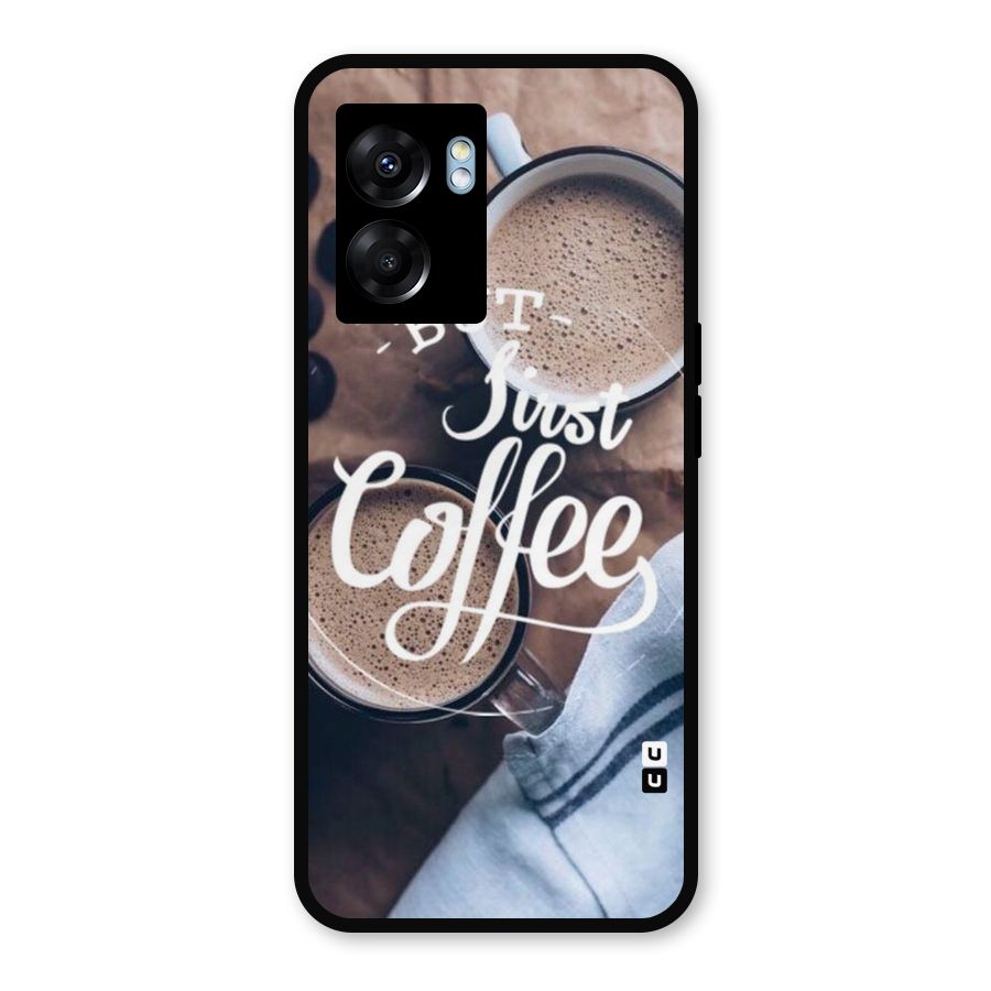 Just Coffee Metal Back Case for Realme Narzo 50 5G