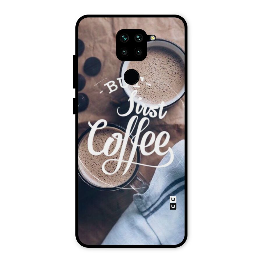 Just Coffee Metal Back Case for Redmi Note 9