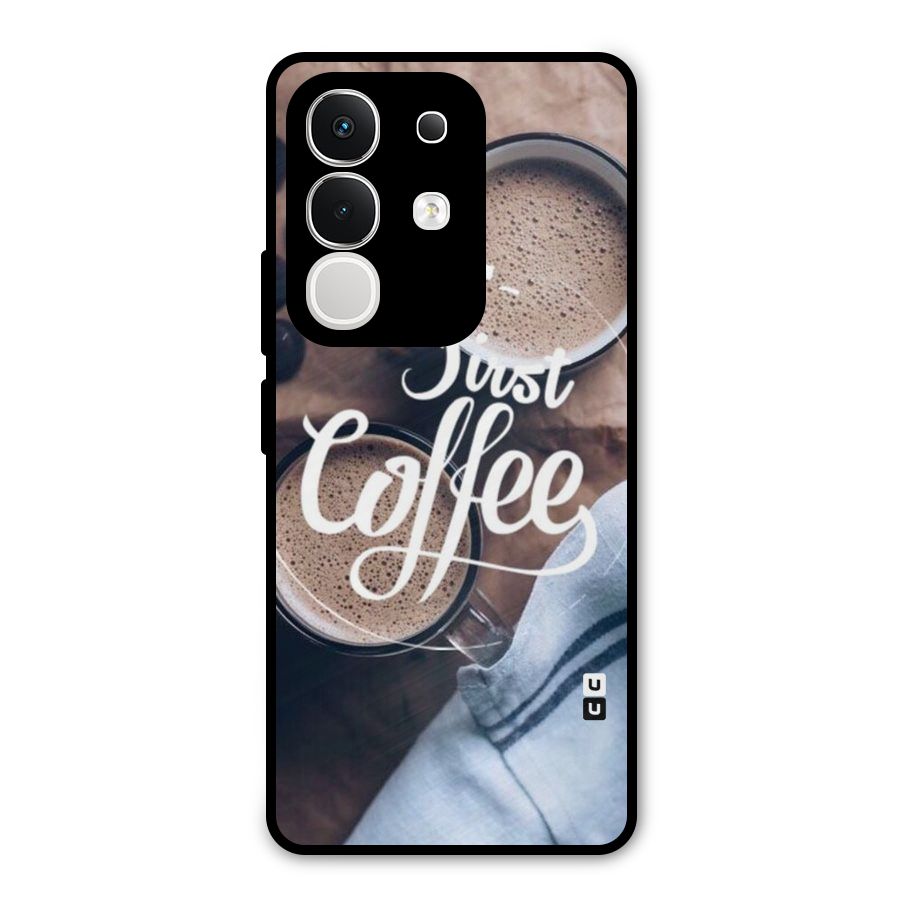 Just Coffee Metal Back Case for Vivo T4x