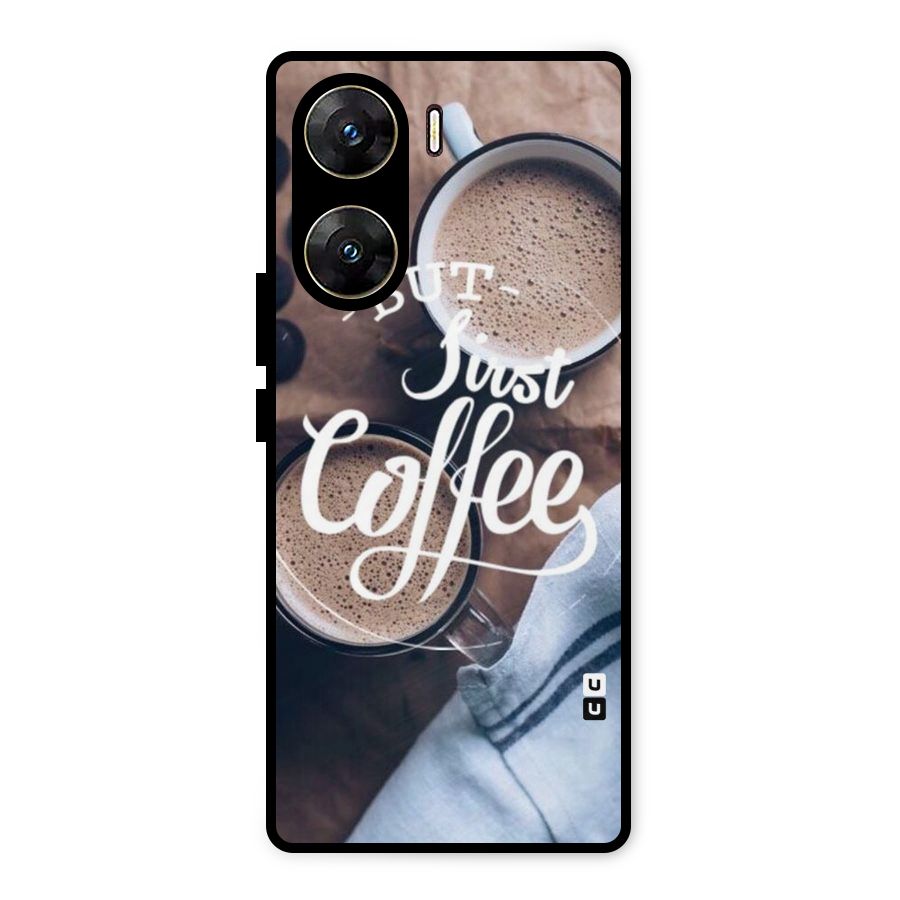 Just Coffee Metal Back Case for Vivo V29e