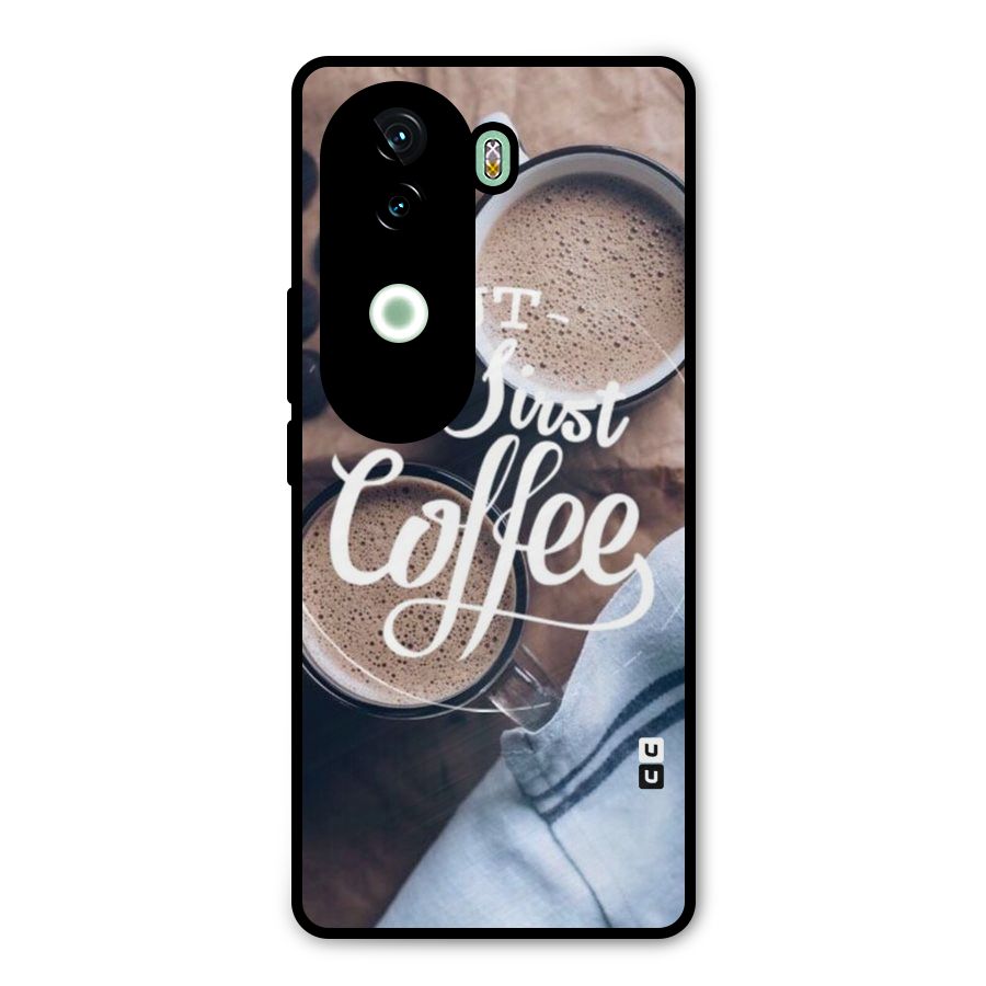 Just Coffee Metal Back Case for Vivo V40e