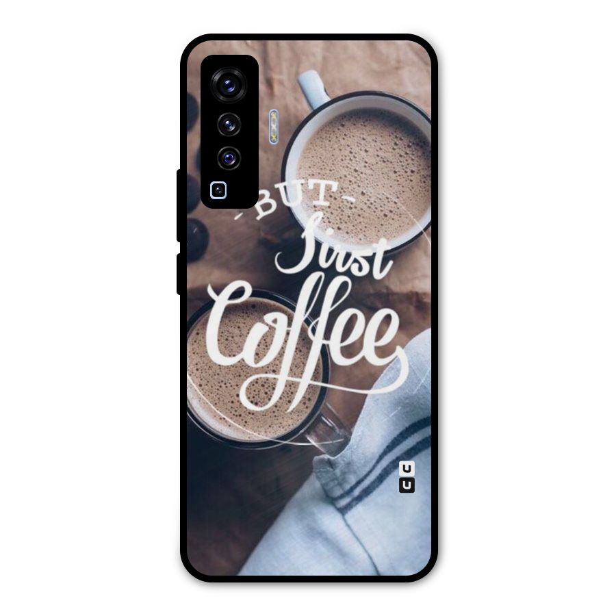 Just Coffee Metal Back Case for Vivo X50