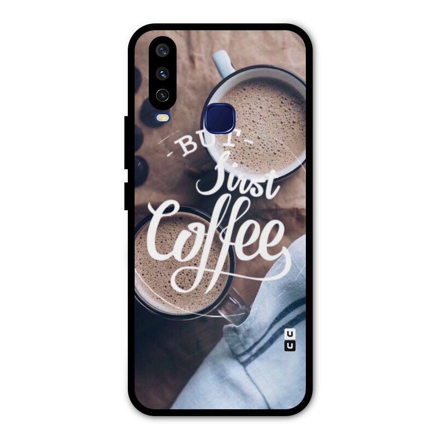 Just Coffee Metal Back Case for Vivo Y12