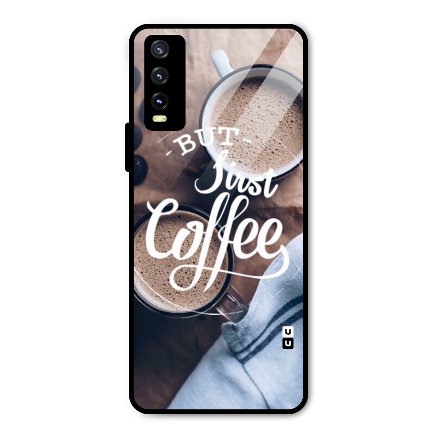 Just Coffee Metal Back Case for Vivo Y20t