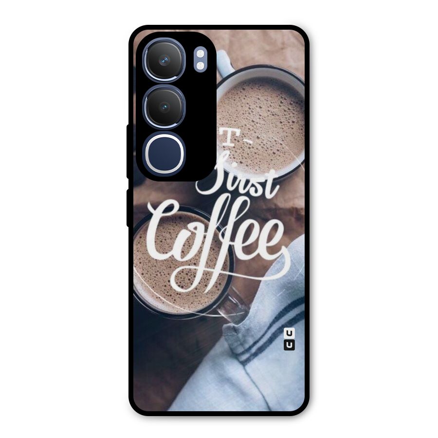 Just Coffee Metal Back Case for Vivo Y29