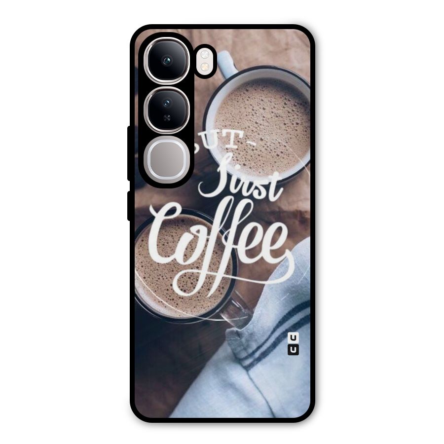 Just Coffee Metal Back Case for Vivo Y300