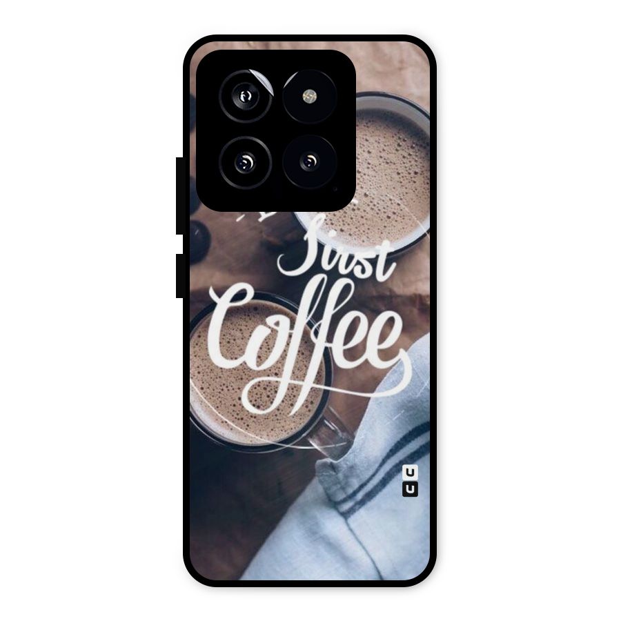 Just Coffee Metal Back Case for Xiaomi 14
