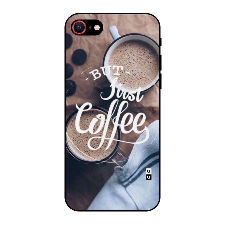 Just Coffee Metal Back Case for iPhone SE 2022