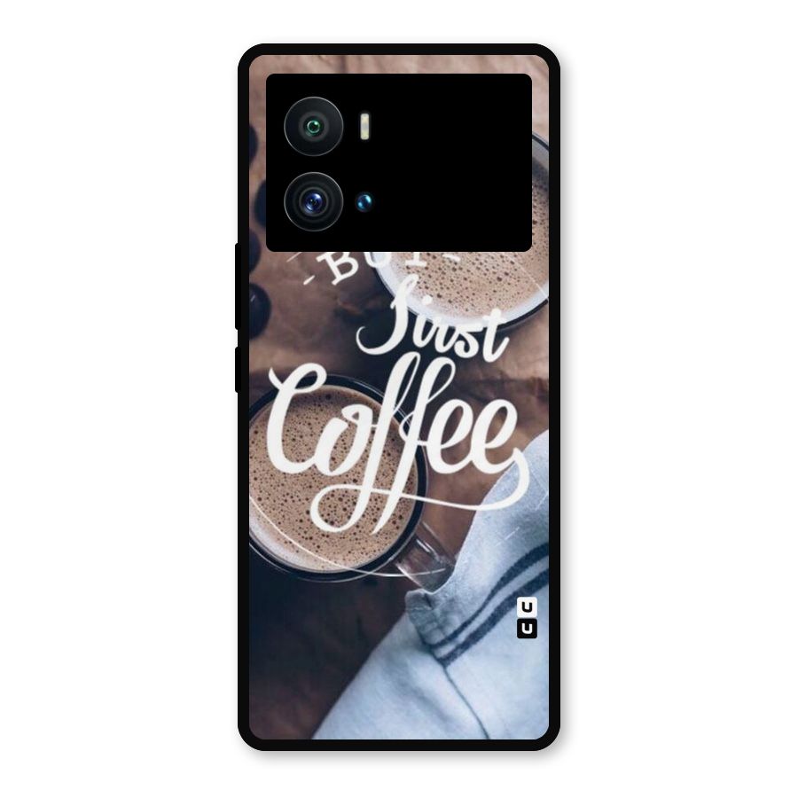 Just Coffee Metal Back Case for iQOO 9 Pro