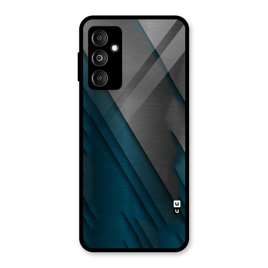 Just Lines Glass Back Case for Galaxy M14 5G
