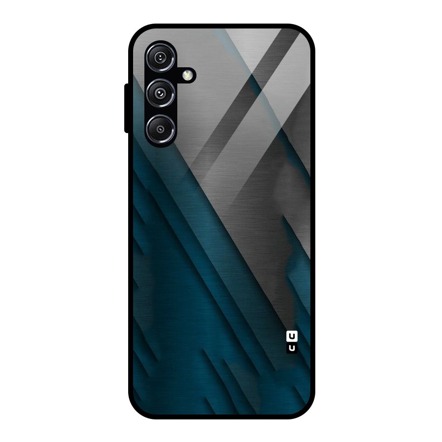 Just Lines Glass Back Case for Galaxy M34 5G