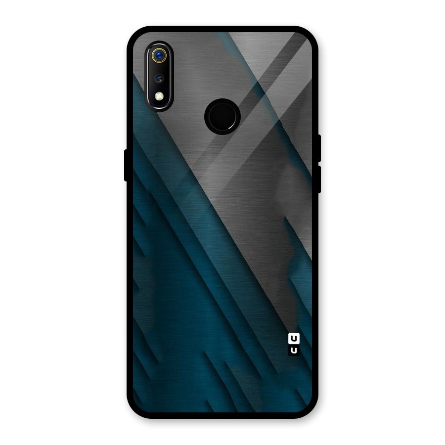 Just Lines Glass Back Case for Realme 3i
