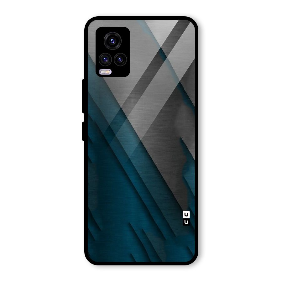 Just Lines Glass Back Case for Vivo V20 2021