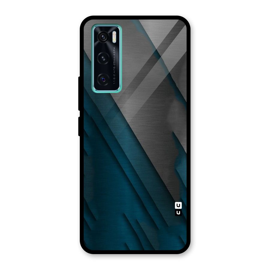 Just Lines Glass Back Case for Vivo V20 SE