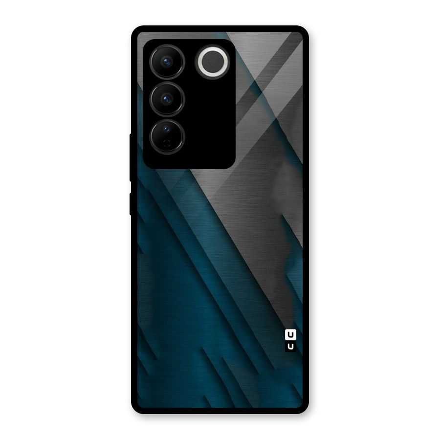 Just Lines Glass Back Case for Vivo V27 Pro
