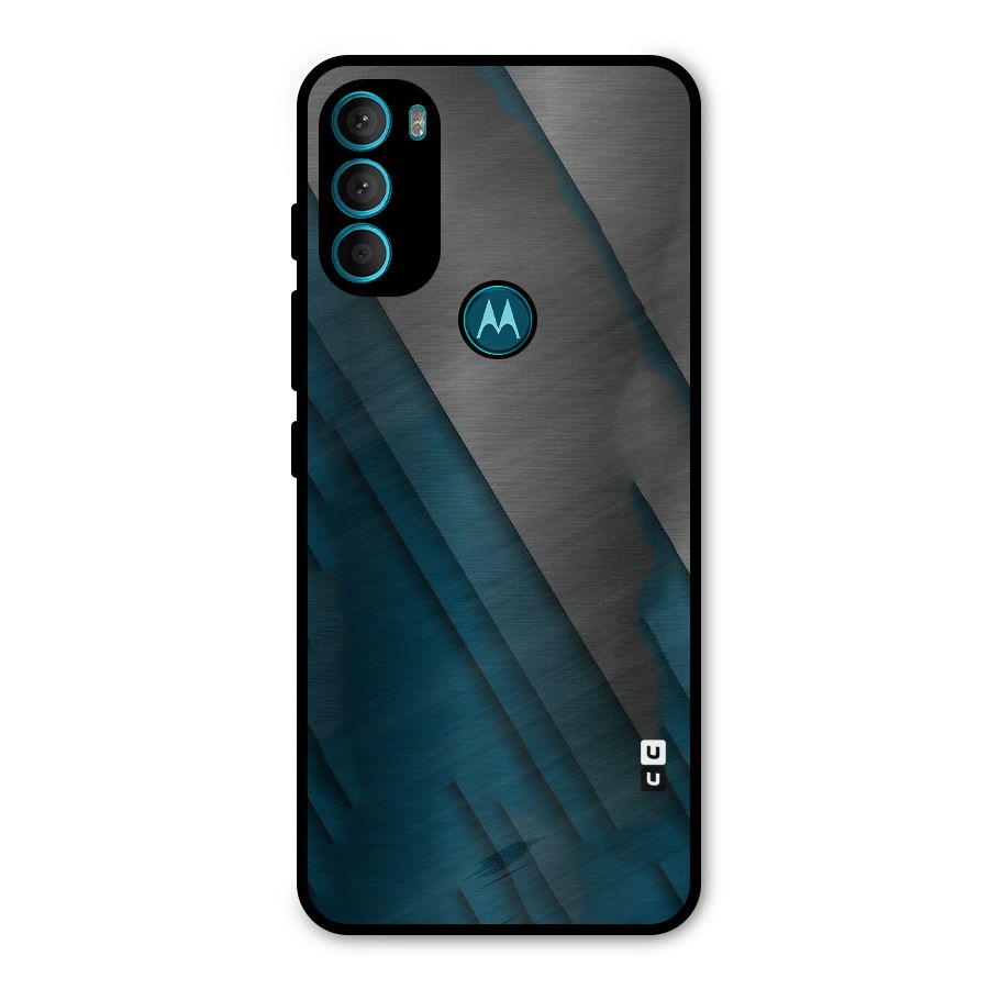 Just Lines Metal Back Case for Moto G71 5G