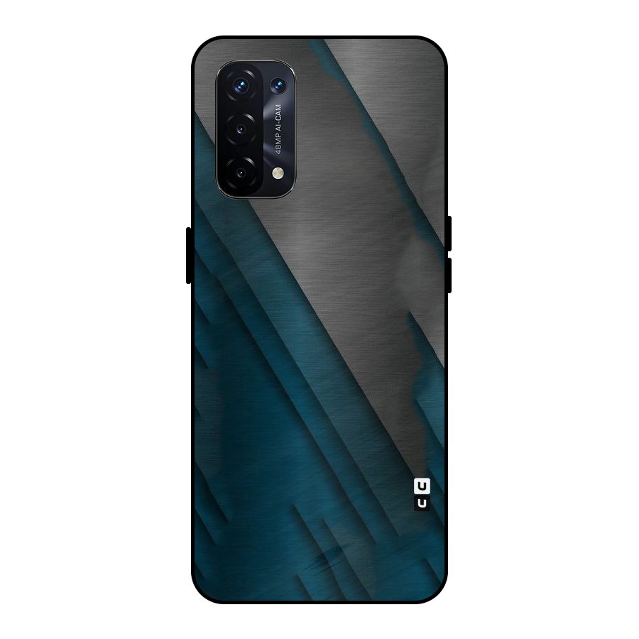 Just Lines Metal Back Case for Oppo A74 5G