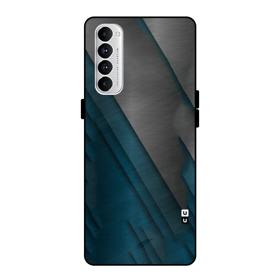 Just Lines Metal Back Case for Oppo Reno4 Pro