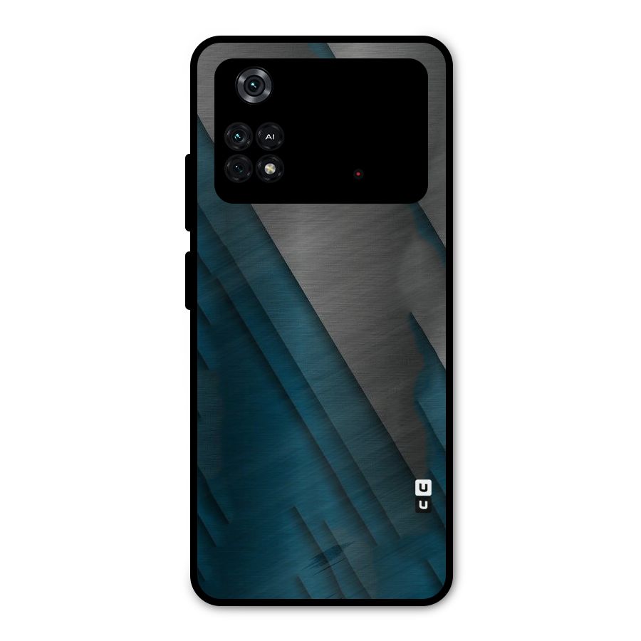 Just Lines Metal Back Case for Poco M4 Pro 4G