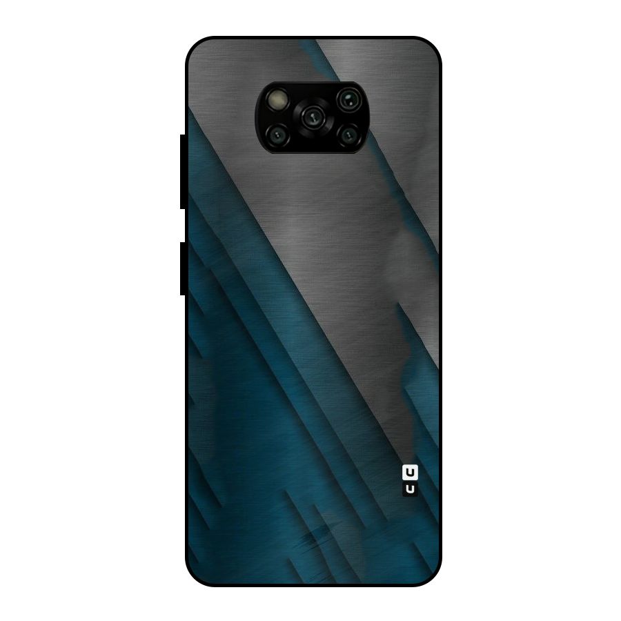 Just Lines Metal Back Case for Poco X3