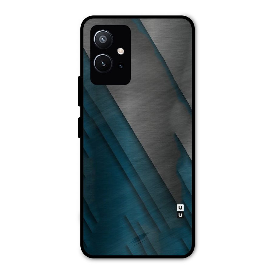 Just Lines Metal Back Case for Vivo T1 5G