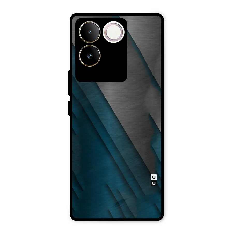 Just Lines Metal Back Case for Vivo T2 Pro