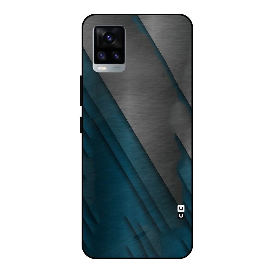 Just Lines Metal Back Case for Vivo V20 2021