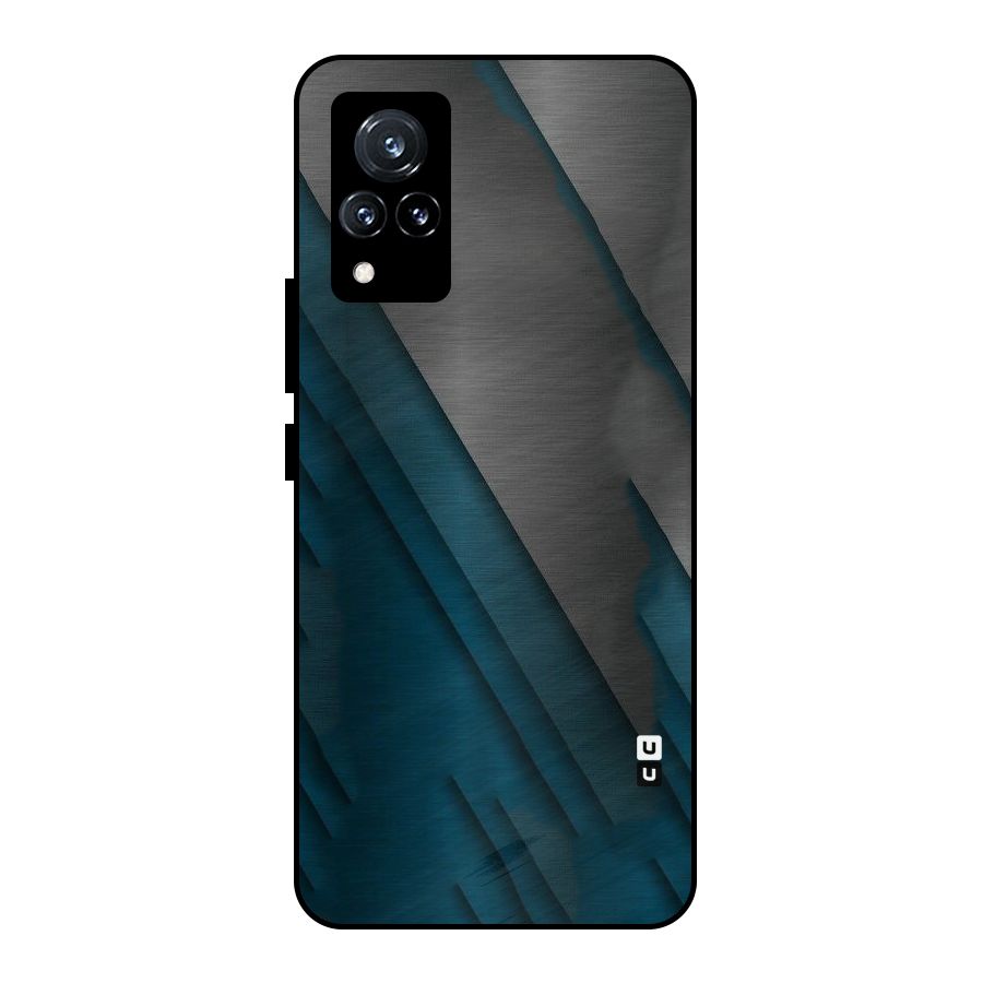 Just Lines Metal Back Case for Vivo V21 5G