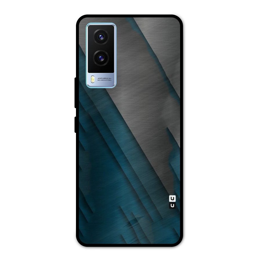 Just Lines Metal Back Case for Vivo V21e 5G