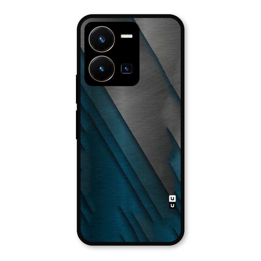 Just Lines Metal Back Case for Vivo Y35