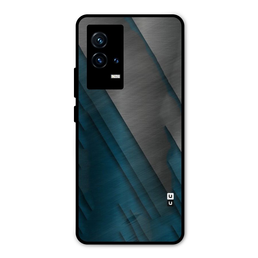Just Lines Metal Back Case for iQOO 9 5G
