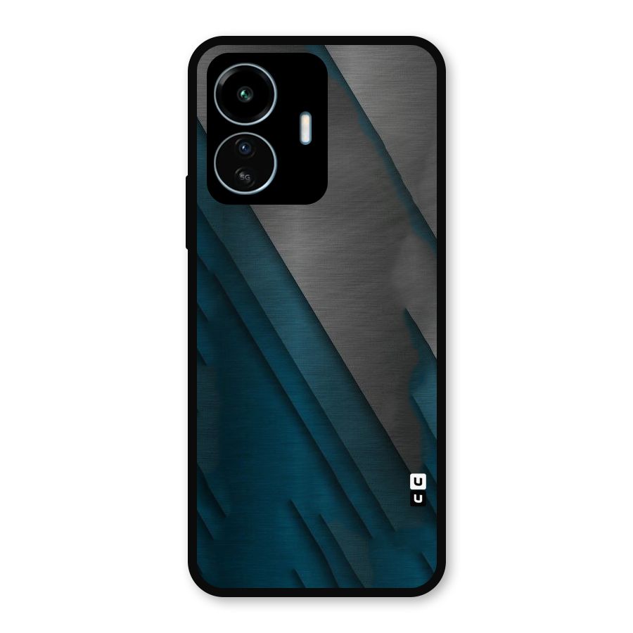 Just Lines Metal Back Case for vivo iQOO Z6 Lite 5G