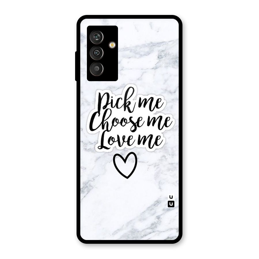 Just Me Glass Back Case for Galaxy M13