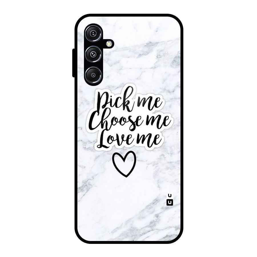 Just Me Glass Back Case for Galaxy M34 5G