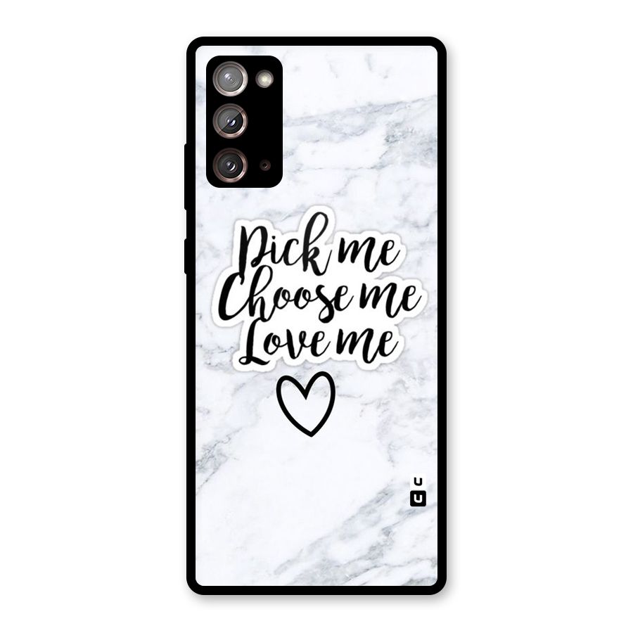 Just Me Glass Back Case for Galaxy Note 20