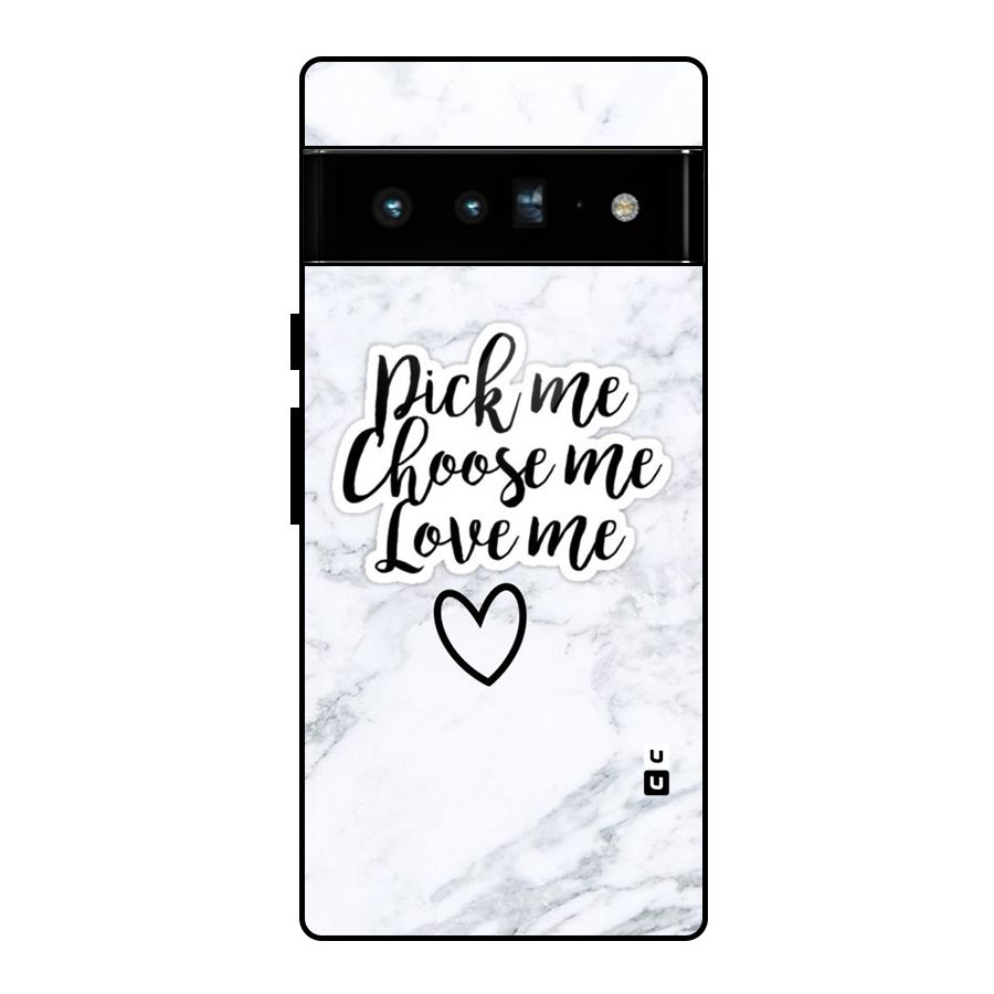 Just Me Glass Back Case for Google Pixel 6 Pro