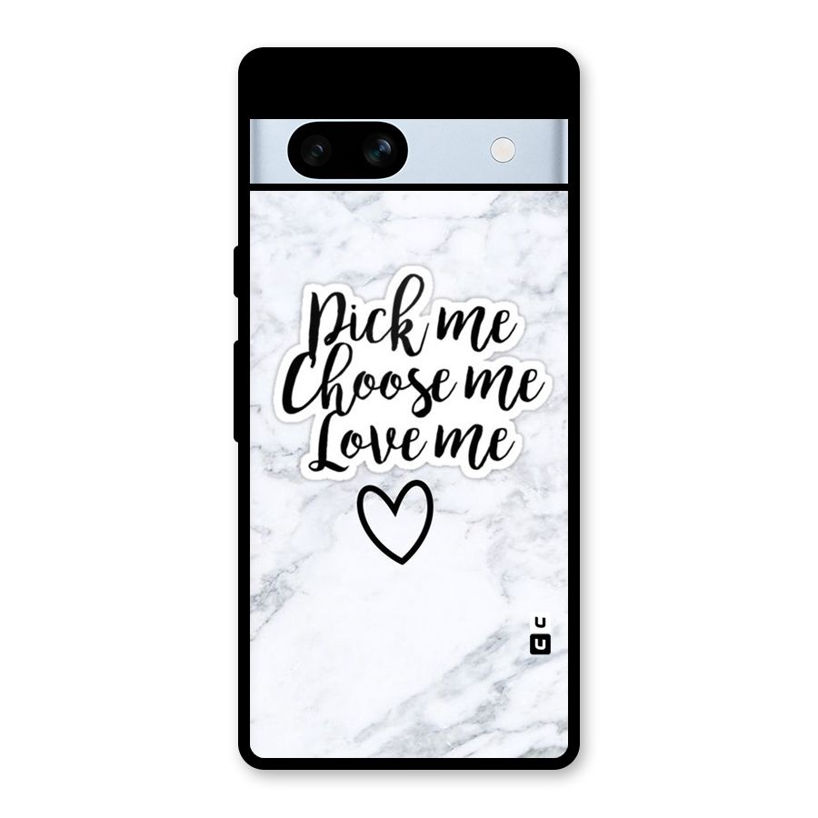 Just Me Glass Back Case for Google Pixel 7a