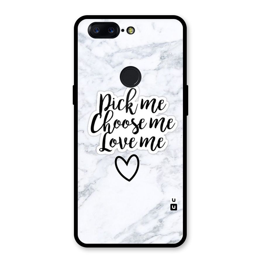 Just Me Glass Back Case for OnePlus 5T