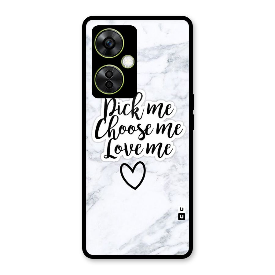 Just Me Glass Back Case for OnePlus Nord CE 3 Lite