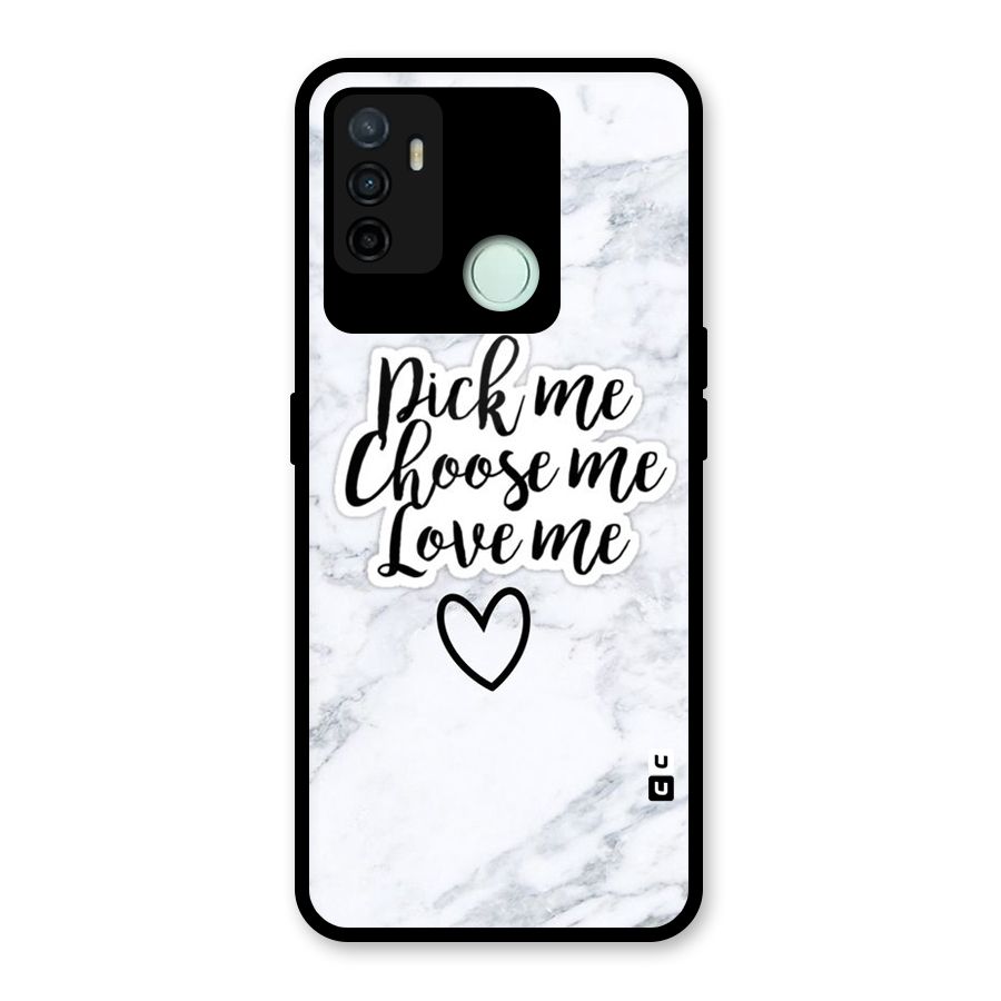 Just Me Glass Back Case for Oppo A53