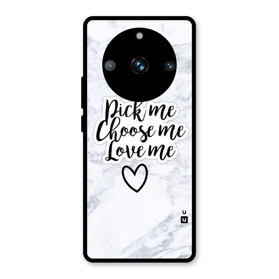 Just Me Glass Back Case for Realme 11 Pro